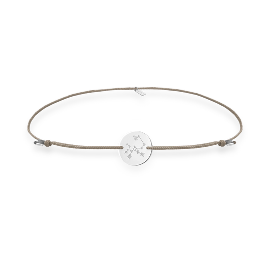Vorderseite von Armband ZODIAC mit Sternbild in Kooperation von ANNA und The Uranian Approach in Sterling Silber