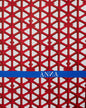 Seidentuch ESTELLA Rot & Blau