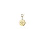 Anhänger COIN Symbol Star in 18 KT Gelbgold mit weißen Diamanten besetzt in Vorderansicht