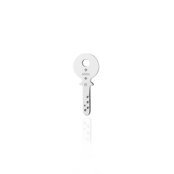 ANNA Anhänger Key in 925 Sterling Silber Vorderansicht