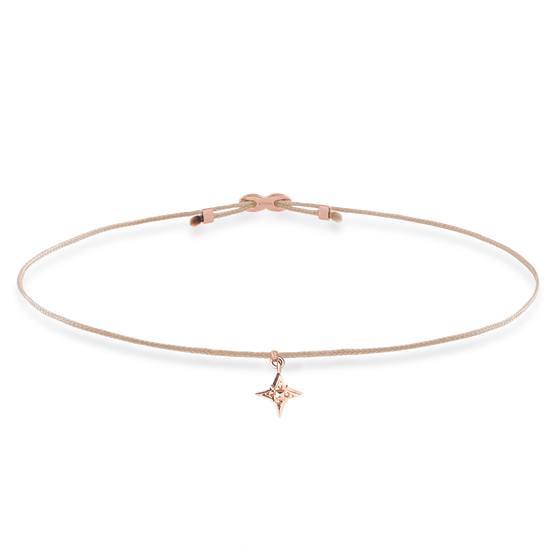 Freisteller Armband ANNA Signature Star 8mm in 18kt Rosegold