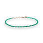 Freisteller von Armband MIRI mit gründen Edelsteinen und 18 KT Roségoldenem Verschluss von ANNA