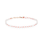 Armband Ocean 2.0 mit Perlen und Korallrotem Band