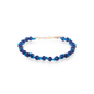 Vordransicht Freisteller Armband ELLIOT mit 18 KT Roségold Verschluss und blauen Lapislazuli Perlen