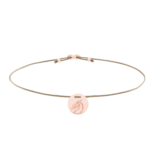 Vorderansicht Armband YEAR OF THE DRAGON in 18 KT Roségold
