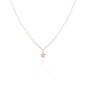 Zarte Halskette mit Stern-Anhänger in 18 KT Rosegold mit weißen Diamanten