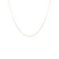 Zarte ANNA Glieder Halskette in 18 KT Roségold Vorderansicht