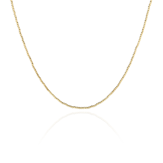 Halskette Lana in Gelbgold Freisteller in Vorderansicht