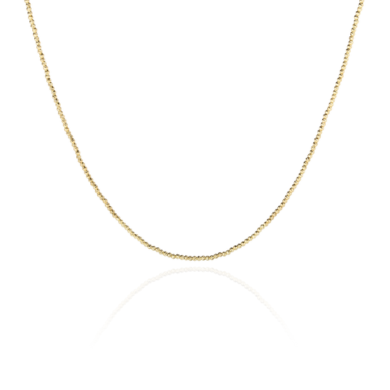 Halskette Lana in Gelbgold Freisteller in Vorderansicht