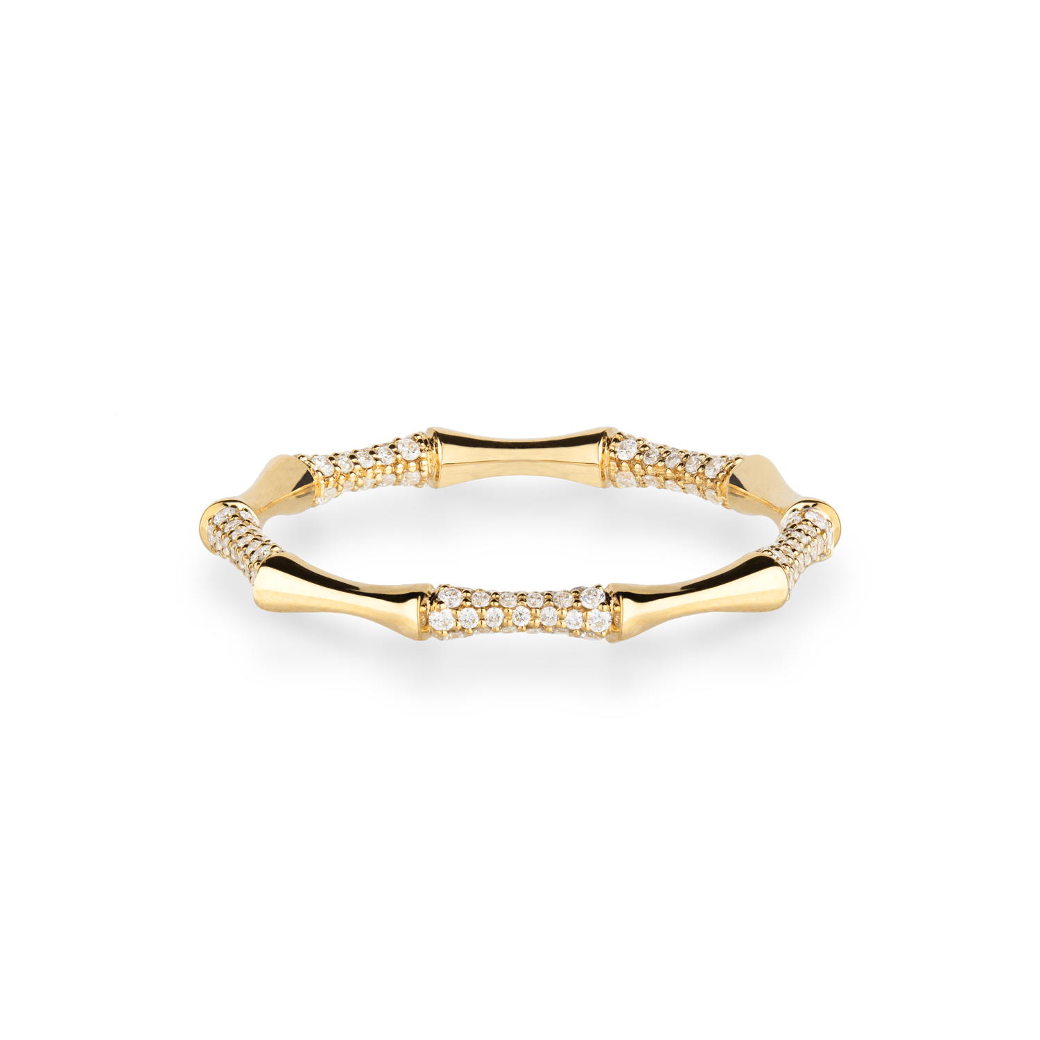 Ring BAMBOO 18 KT Roségold / US 7 / EU 54.5