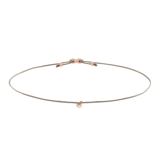 ANNA Armband DONUT MINI Men in 18 KT Roségold Vorderansicht