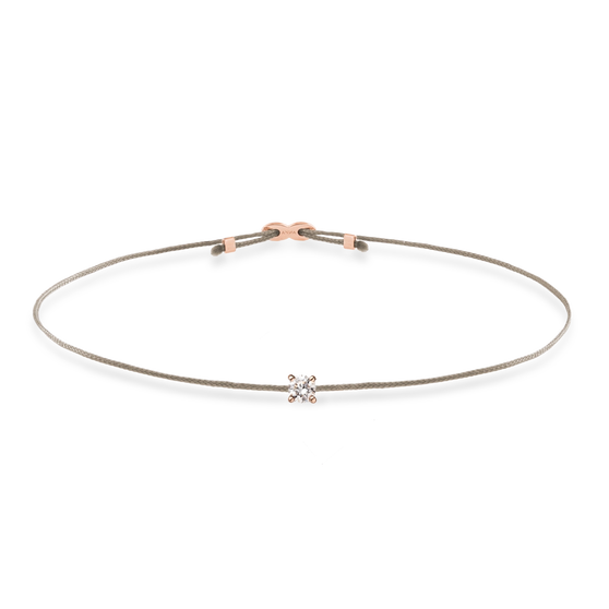 Freisteller Armband SOUL mit weißem Diamant in Roségold