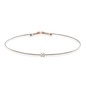 Freisteller Armband SOUL mit weißem Diamant in Roségold