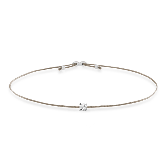 Freisteller Armband SOUL mit weißem Diamant in Weißgold
