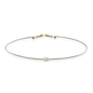 Freisteller Armband SOUL mit weißem Diamant in Gelbgold