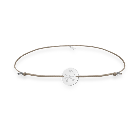 Vorderseite von Armband ZODIAC mit Sternbild in Kooperation von ANNA und The Uranian Approach in Sterling Silber