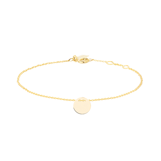 engravable jewelery in yellow gold