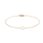 Armkette Joyce mit diamantenbesetztem Symbol in Gelbgold