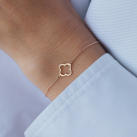 Bracelet Clover Outline