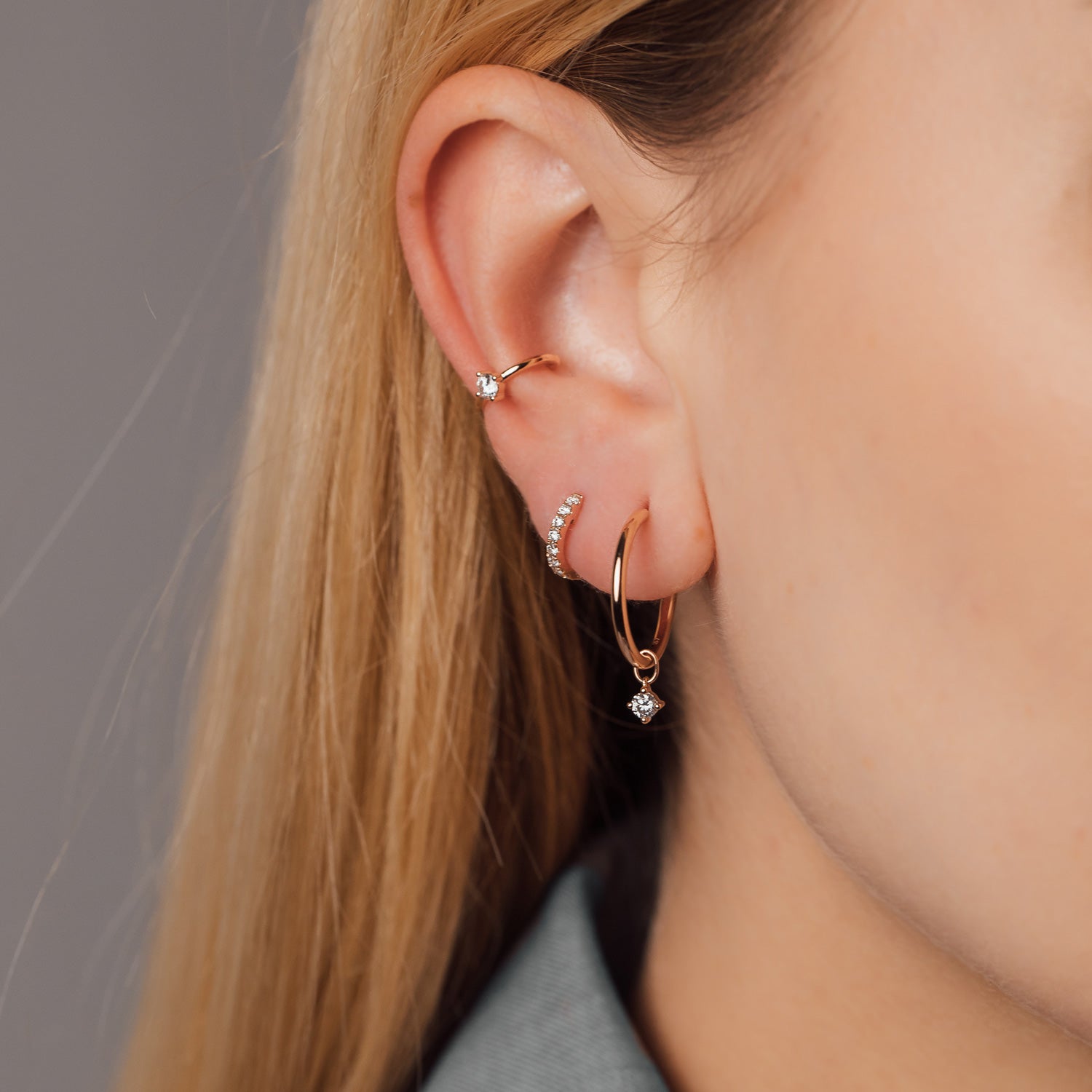 Ear Cuff SOUL 18 KT Rosegold