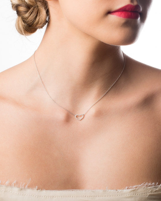 Halskette VALENTINA 12mm mit Diamanten