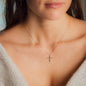 Halskette LUCA Small braune Diamanten