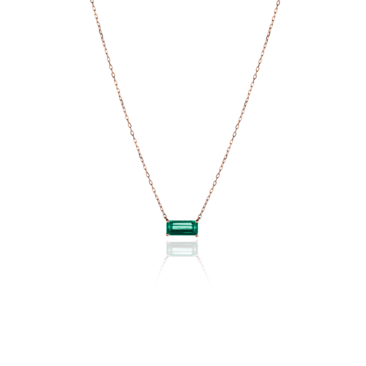 Halskette PAULA Smaragd
