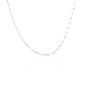Gliederhalskette mit unterschiedlicher Gliederstärke in Sterling Silber Vorderansicht