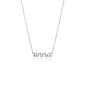 Halskette mit Namen Anna in Weißgold mit Diamanten