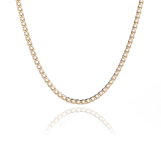 Halskette BEL AIR in Gelbgold Vorderansicht