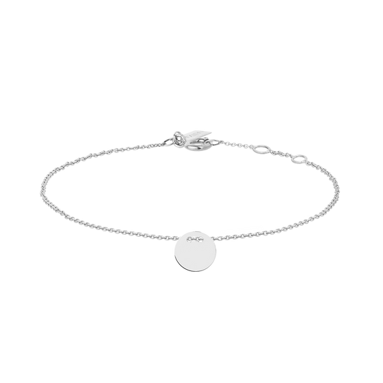 engravable jewelery in white gold