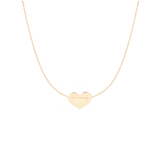 Necklace EMPTY BIG HEART