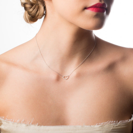 Necklace VALENTINA 12mm with diamonds