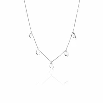 Necklace ALINA 6 hearts